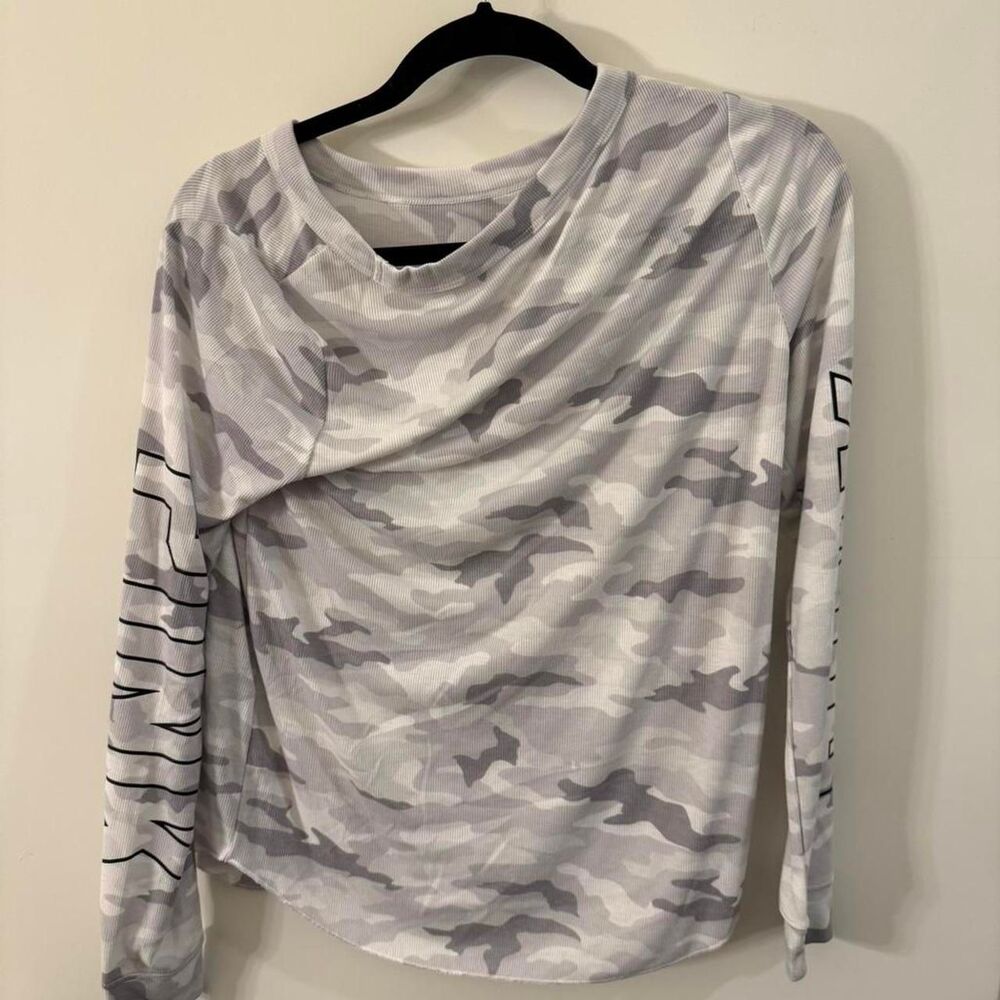 Victoria-s-secret Women's Grey and White Shirt